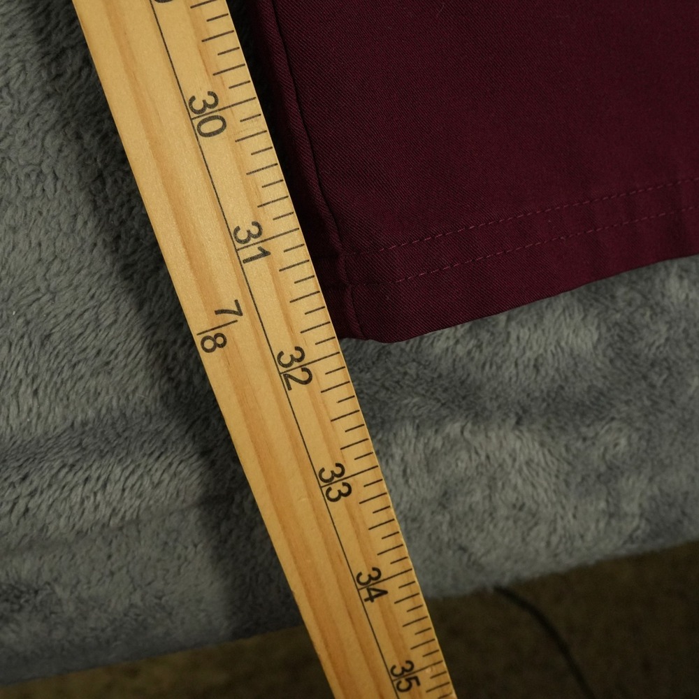 FIGS Kade Straight-Leg Scrub Pant Womens Large Tall Burgundy Medical T21004T - Picture 8 of 11